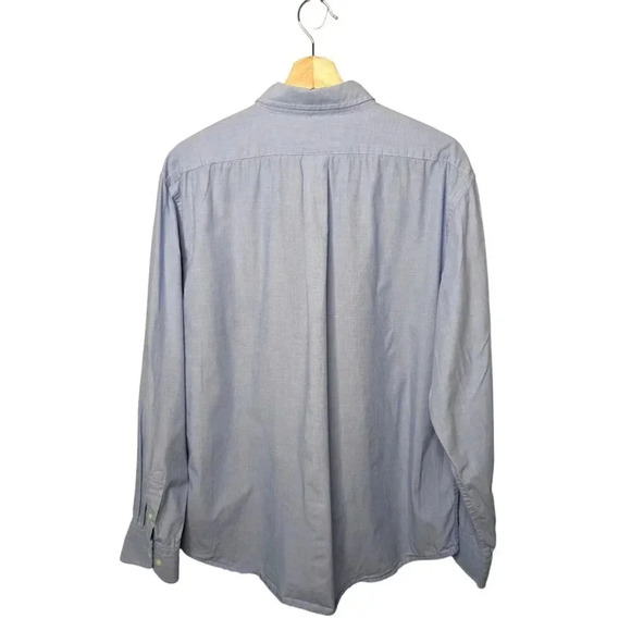 U.S. Polo Assn. Mens 100% Cotton Blue Button Down Long Sleeve Casual Shirt Sz XL - Picture 9 of 16